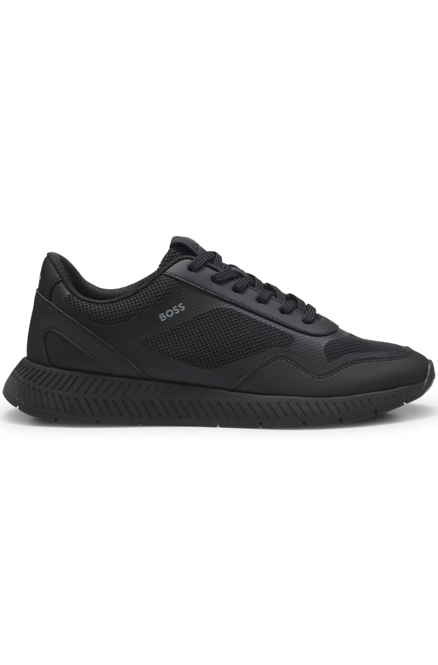 Sneakers aus Mesh mit gerippter Sohle