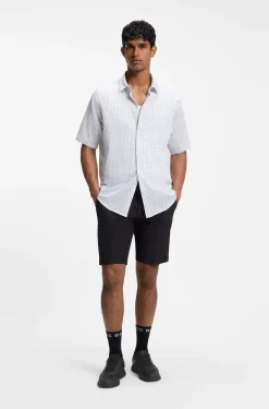 Sneakers aus Mesh mit gerippter Sohle