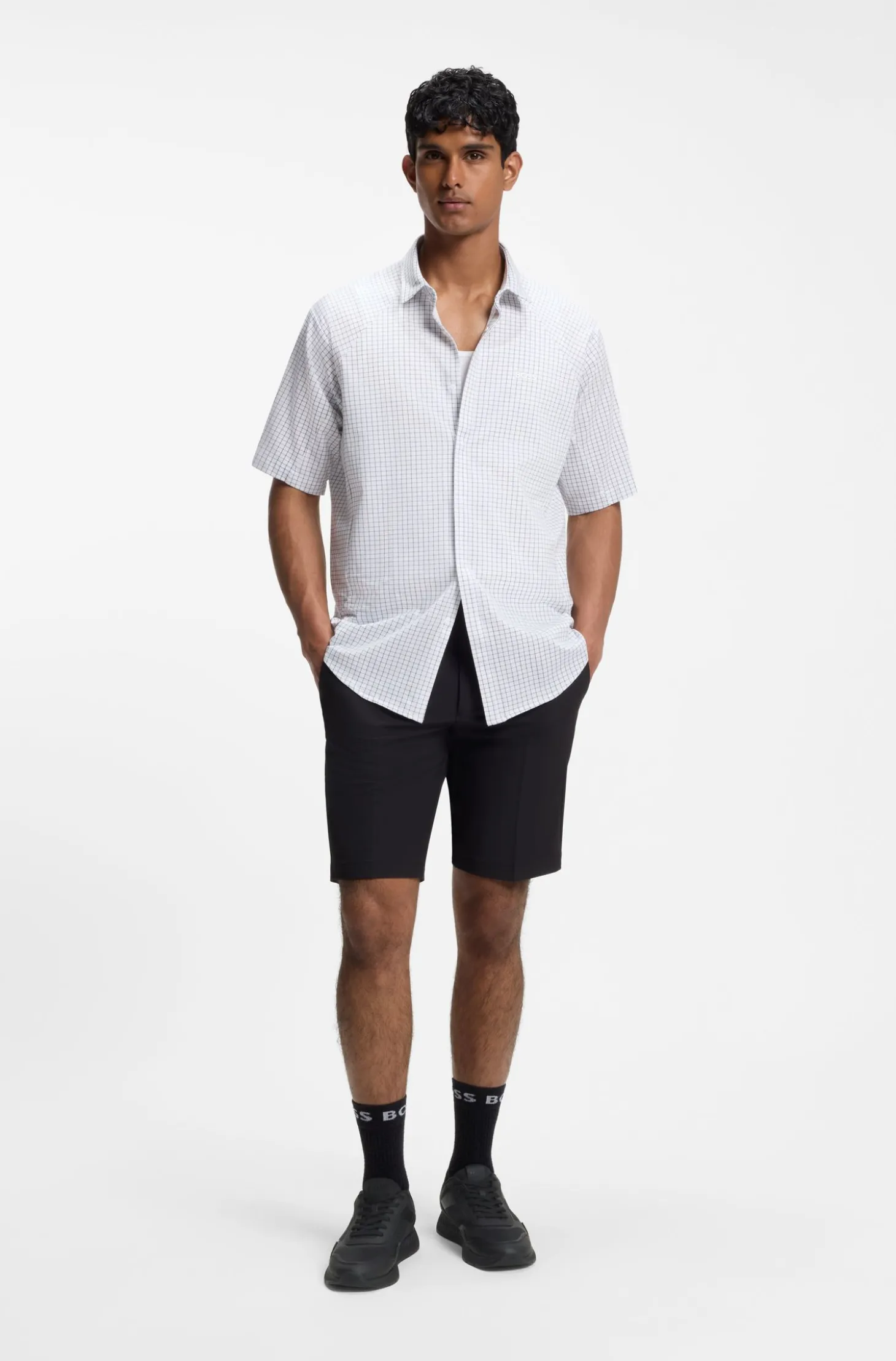 Sneakers aus Mesh mit gerippter Sohle