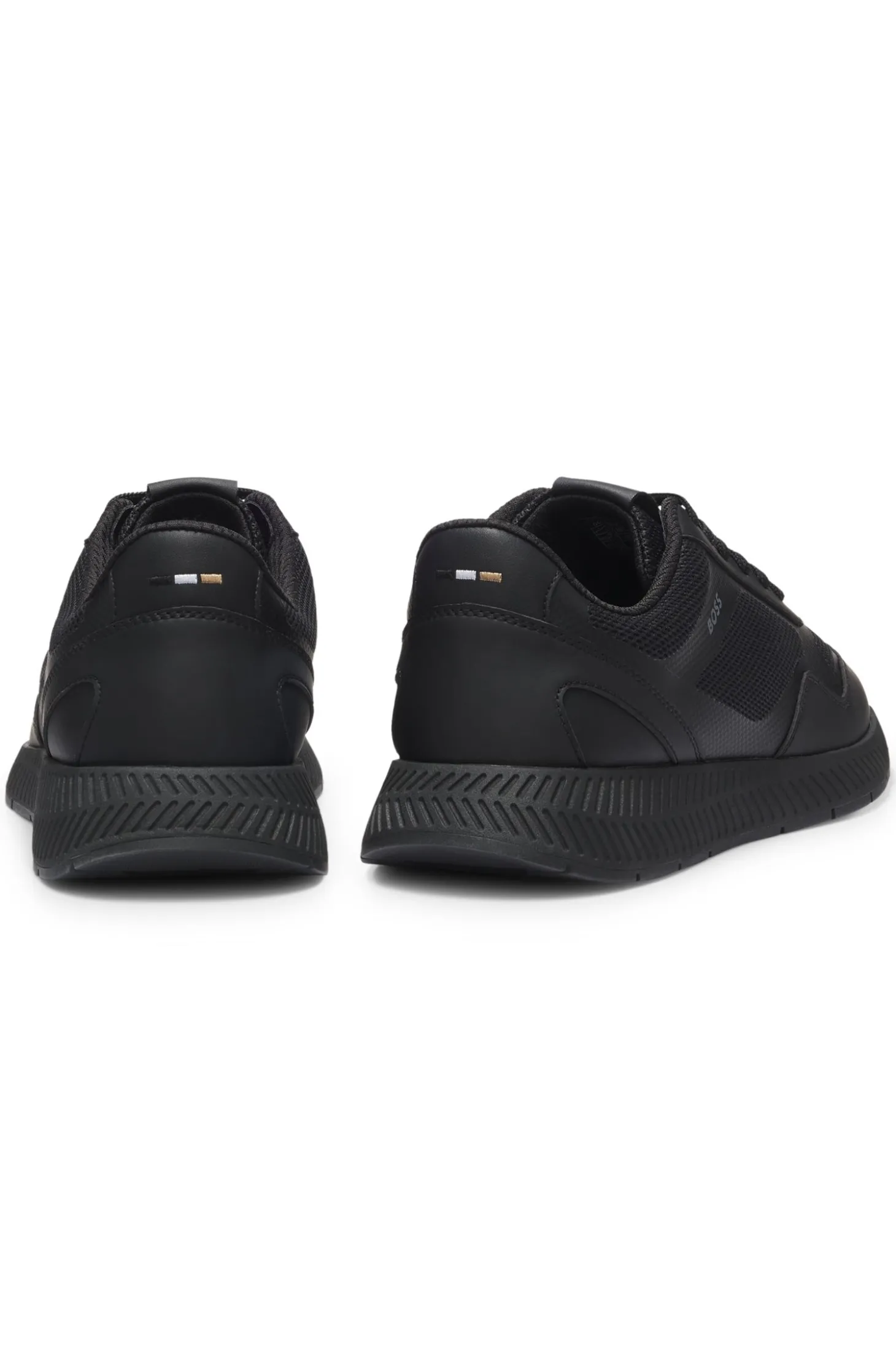 Sneakers aus Mesh mit gerippter Sohle