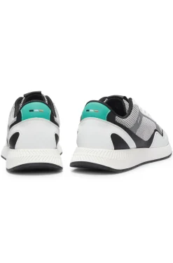 Sneakers aus Mesh mit gerippter Sohle
