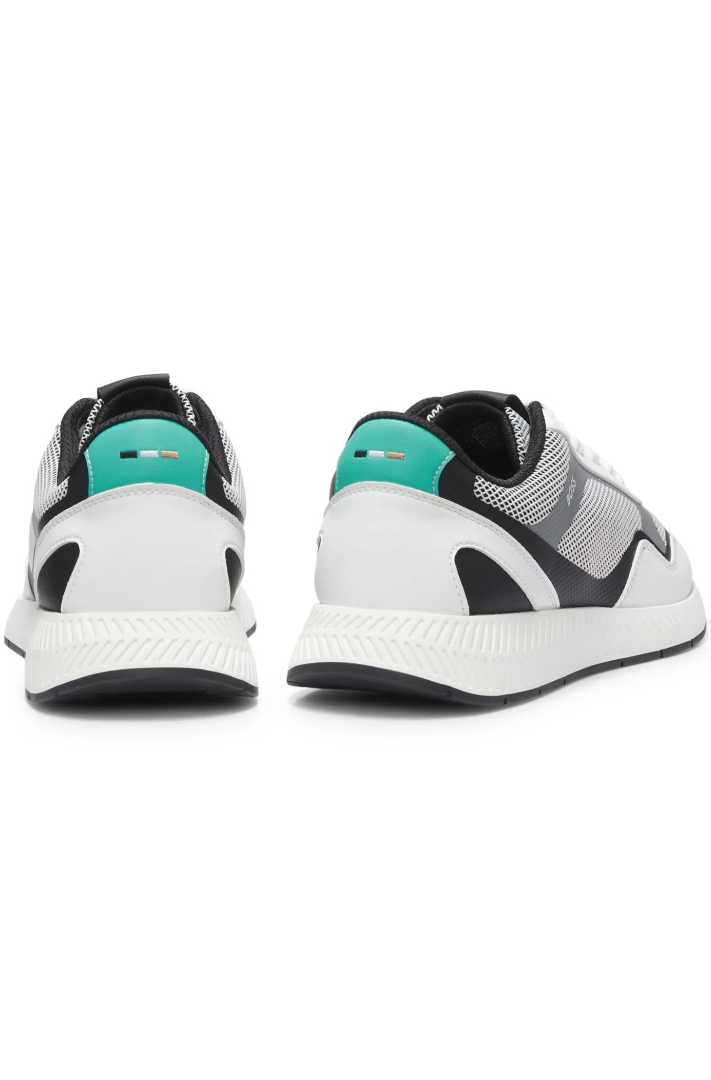 Sneakers aus Mesh mit gerippter Sohle