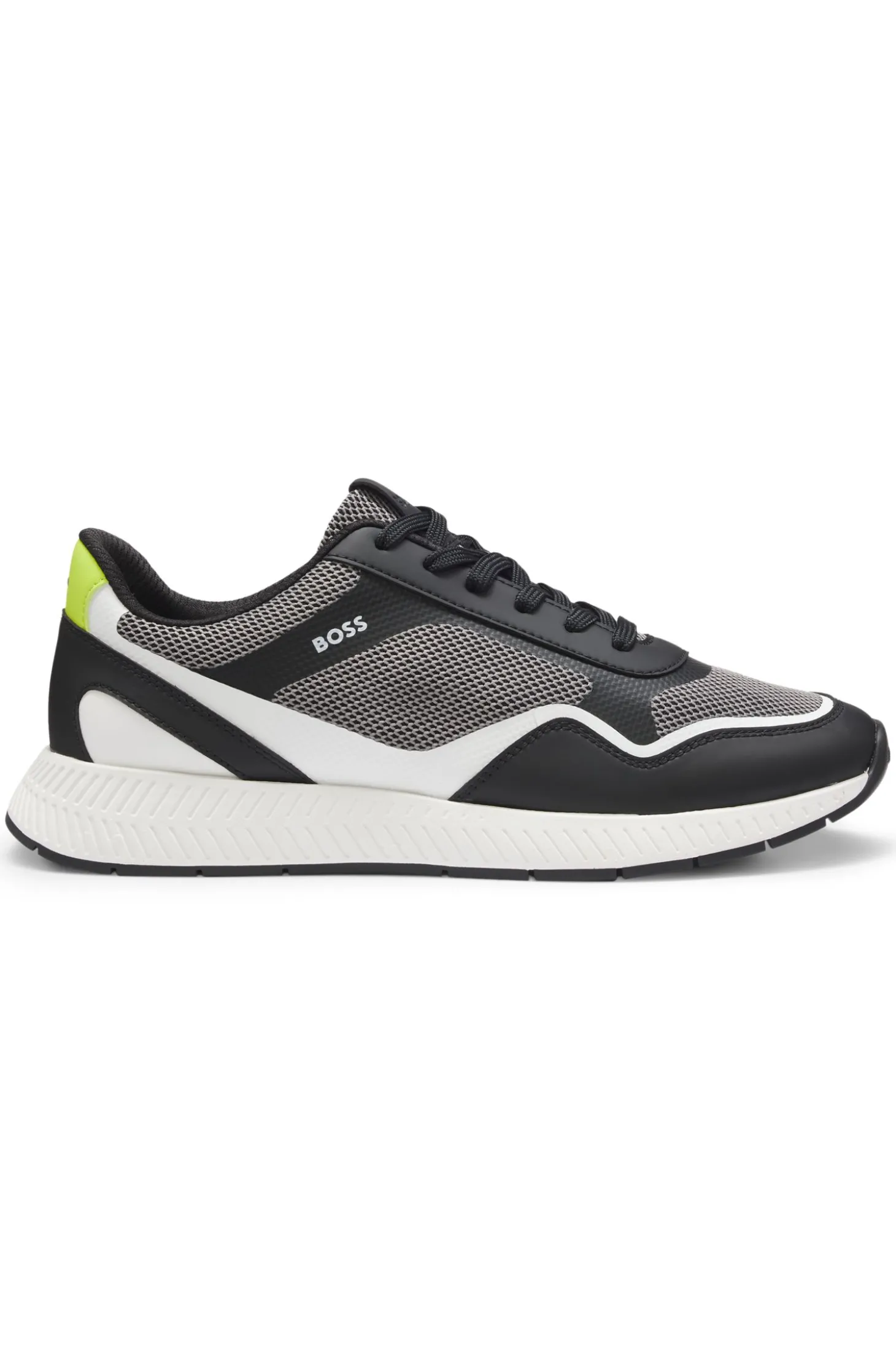 Sneakers aus Mesh mit gerippter Sohle