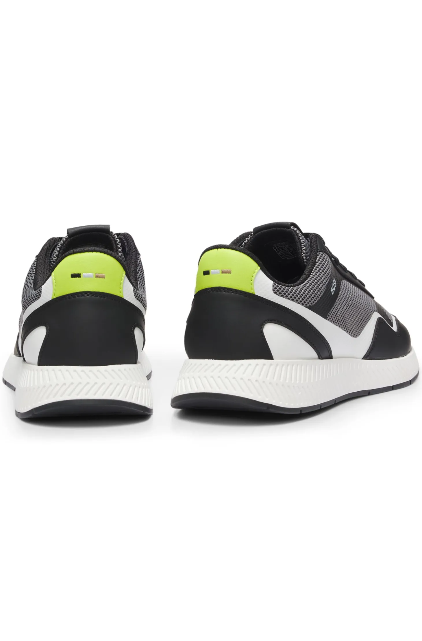 Sneakers aus Mesh mit gerippter Sohle