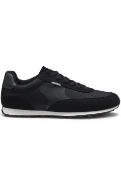 Sneakers aus Ripstop mit Schnürung und EVA-Gummisohle
