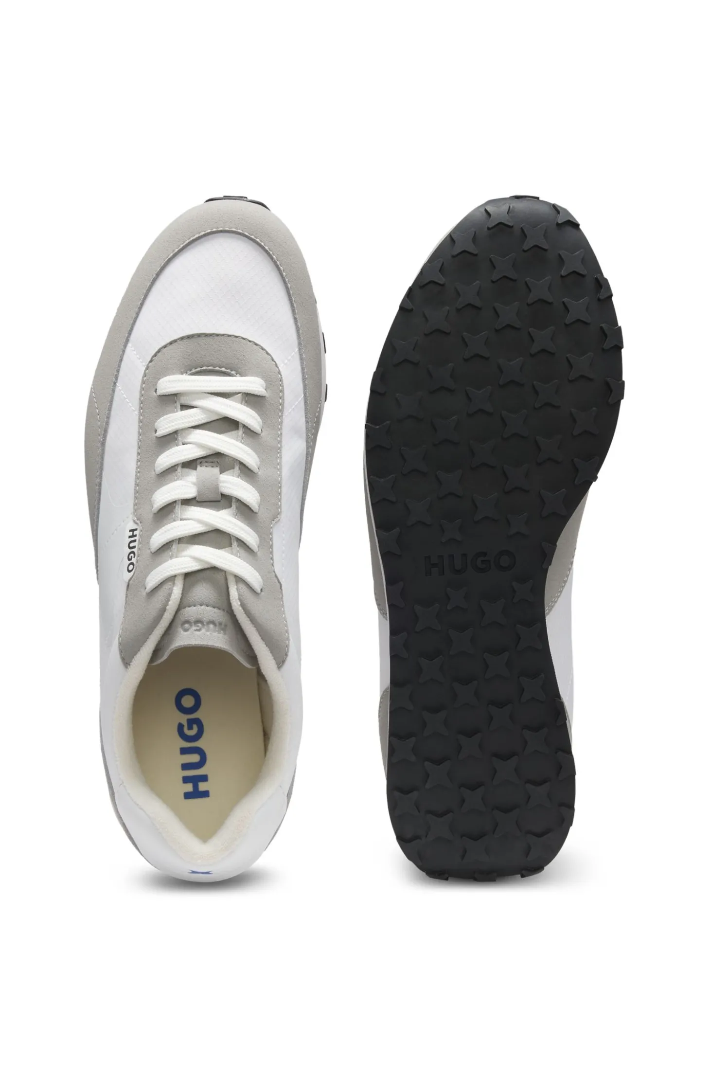 Sneakers aus Ripstop mit Schnürung und EVA-Gummisohle