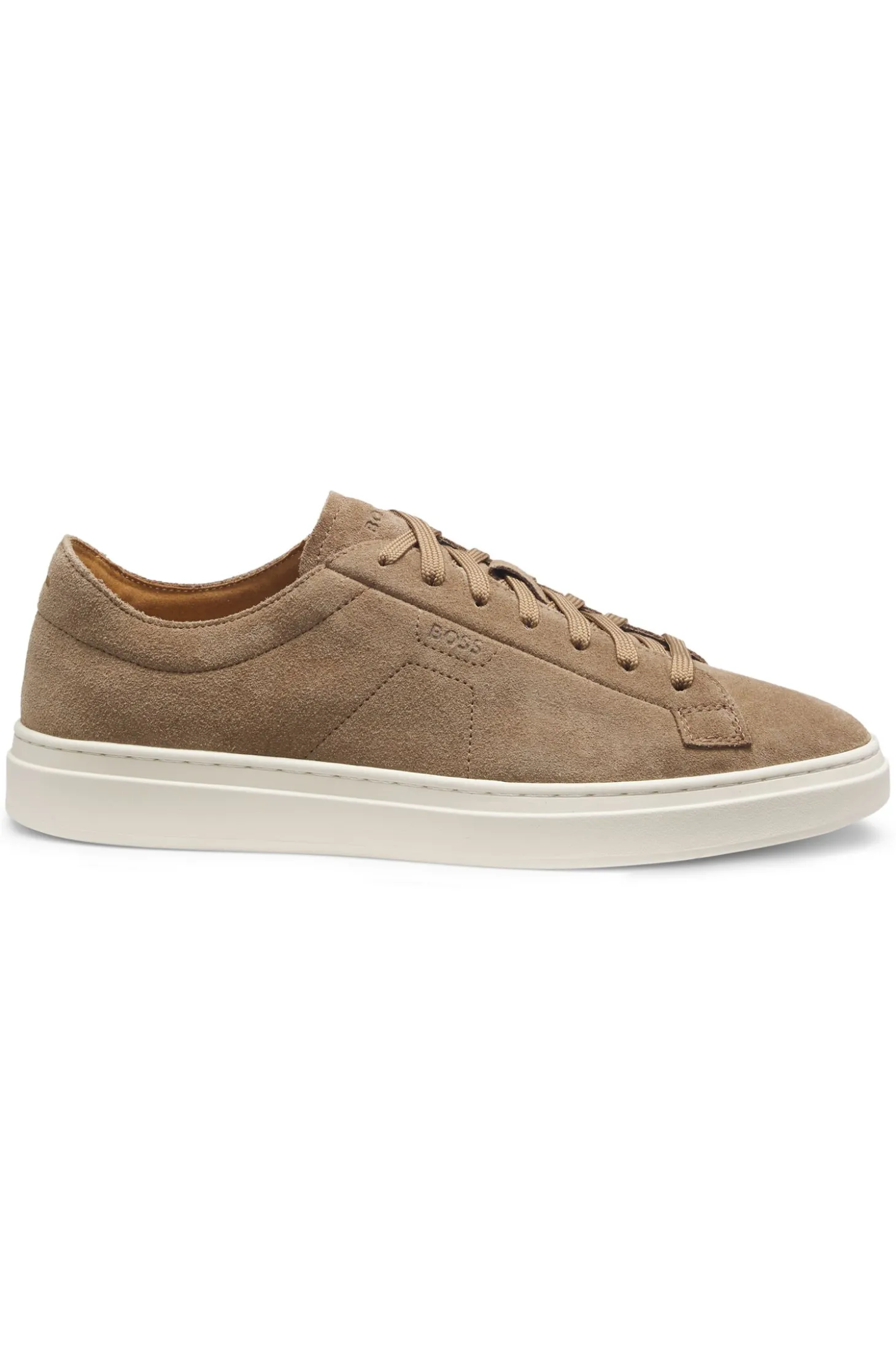 Sneakers aus Veloursleder mit Logo-Prägung