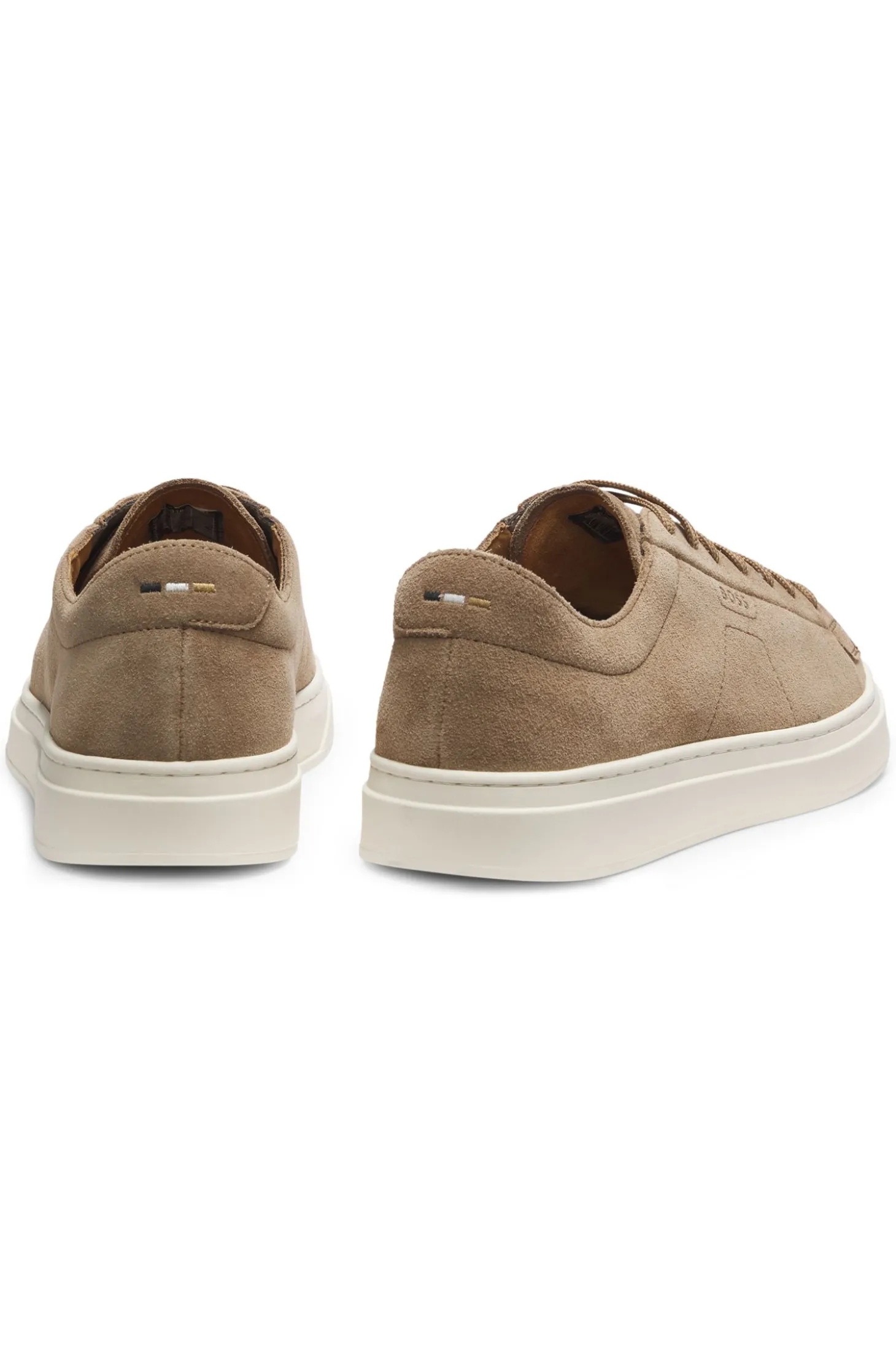 Sneakers aus Veloursleder mit Logo-Prägung