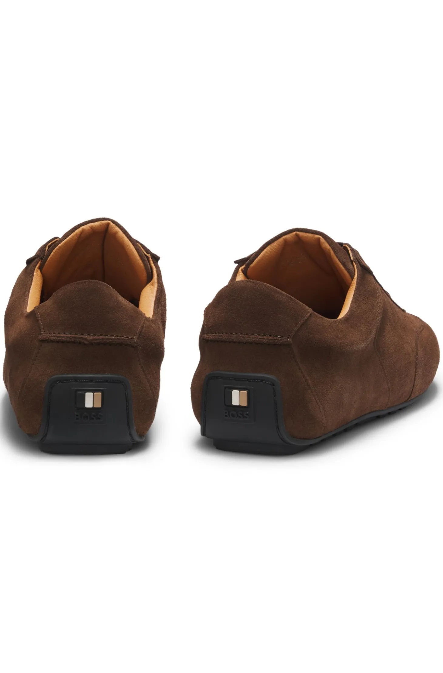 Sneakers aus Veloursleder mit Logo-Prägung