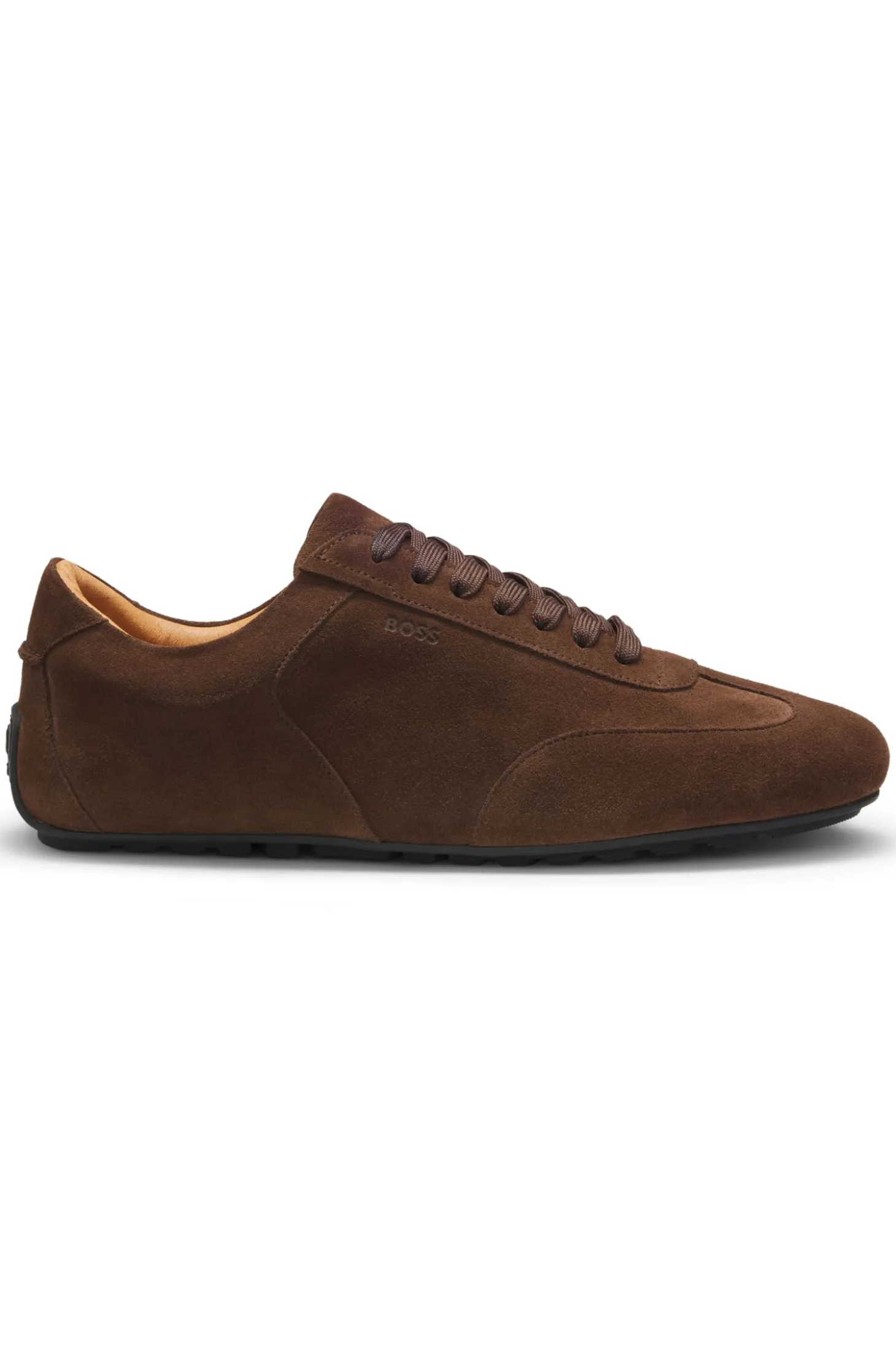 Sneakers aus Veloursleder mit Logo-Prägung