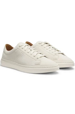 Sneakers aus Veloursleder mit Logo-Prägung