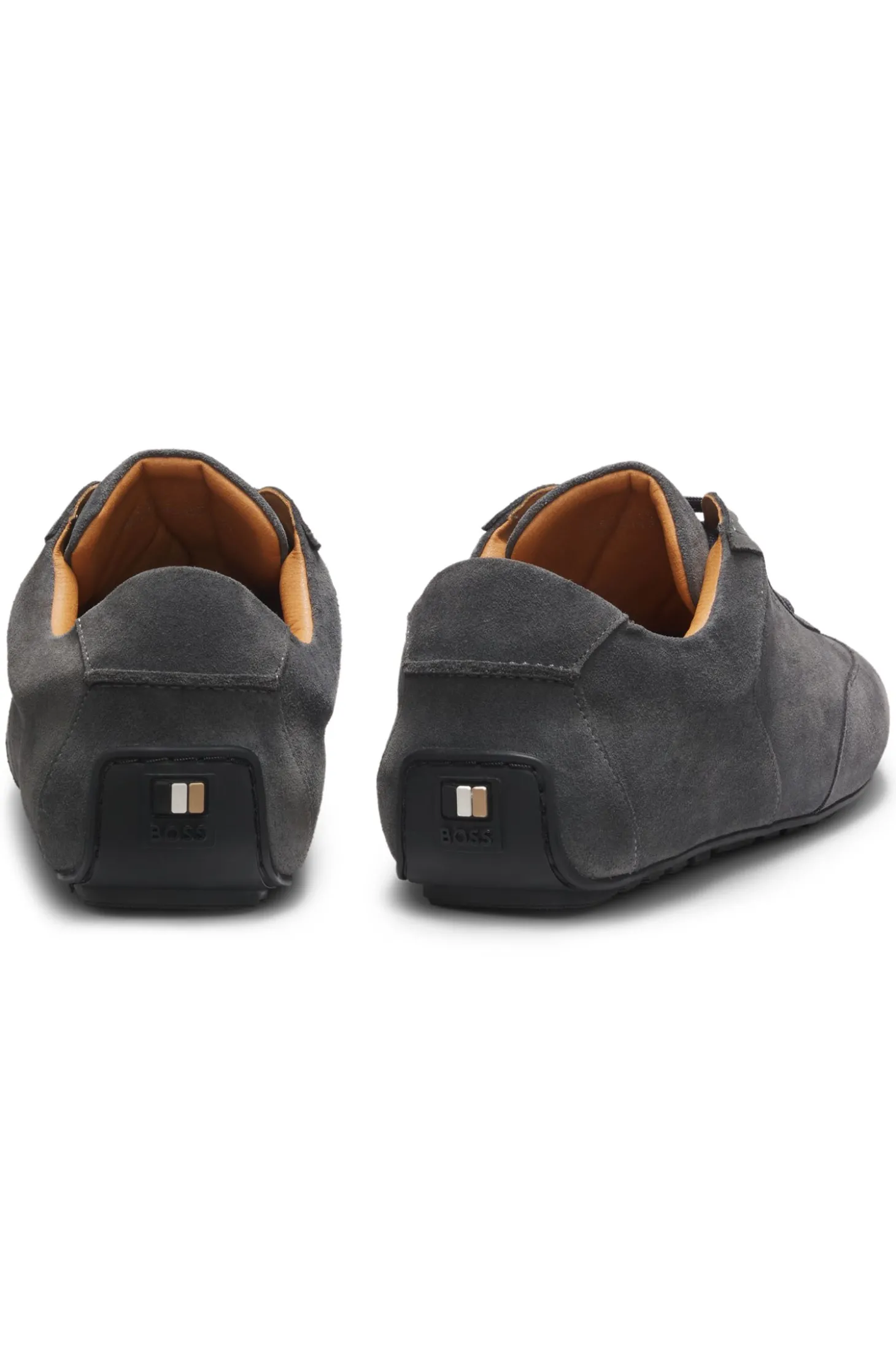 Sneakers aus Veloursleder mit Logo-Prägung