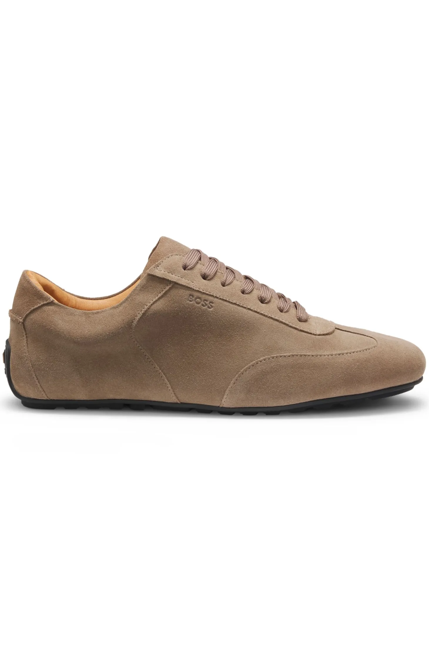 Sneakers aus Veloursleder mit Logo-Prägung