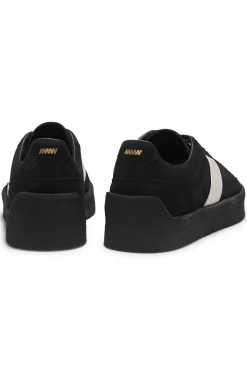 Sneakers aus Veloursleder mit Seitenstreifen