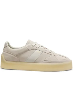 Sneakers aus Veloursleder mit Seitenstreifen