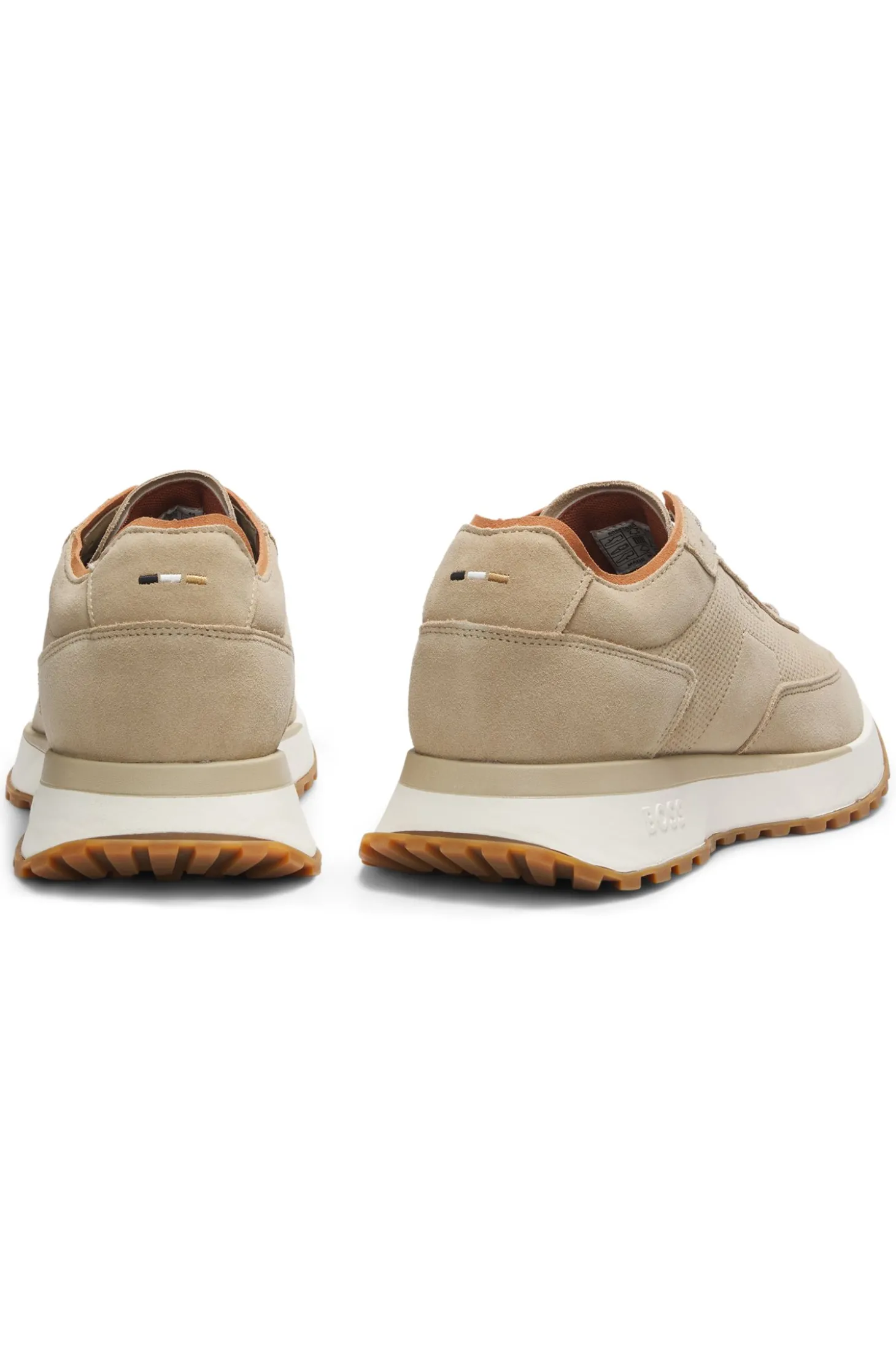 Sneakers aus Veloursleder mit Perforationen