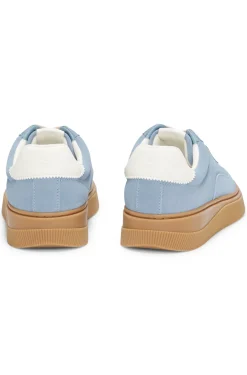 Sneakers aus Veloursleder mit Stack-Logo