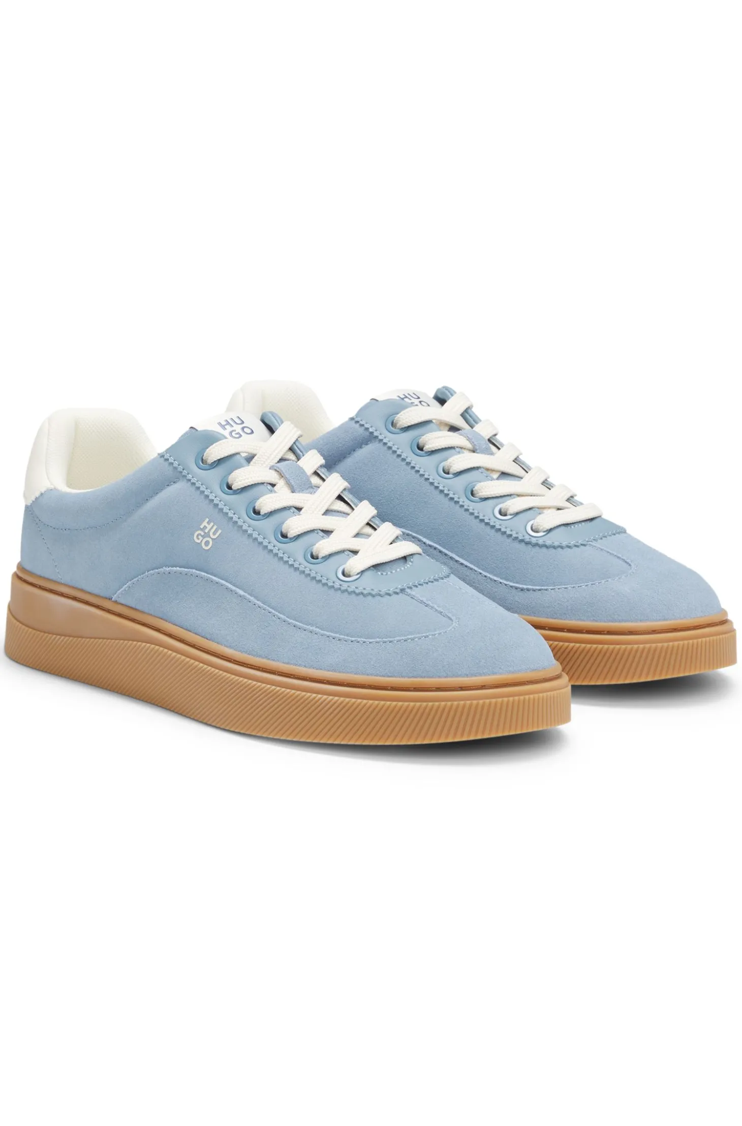 Sneakers aus Veloursleder mit Stack-Logo