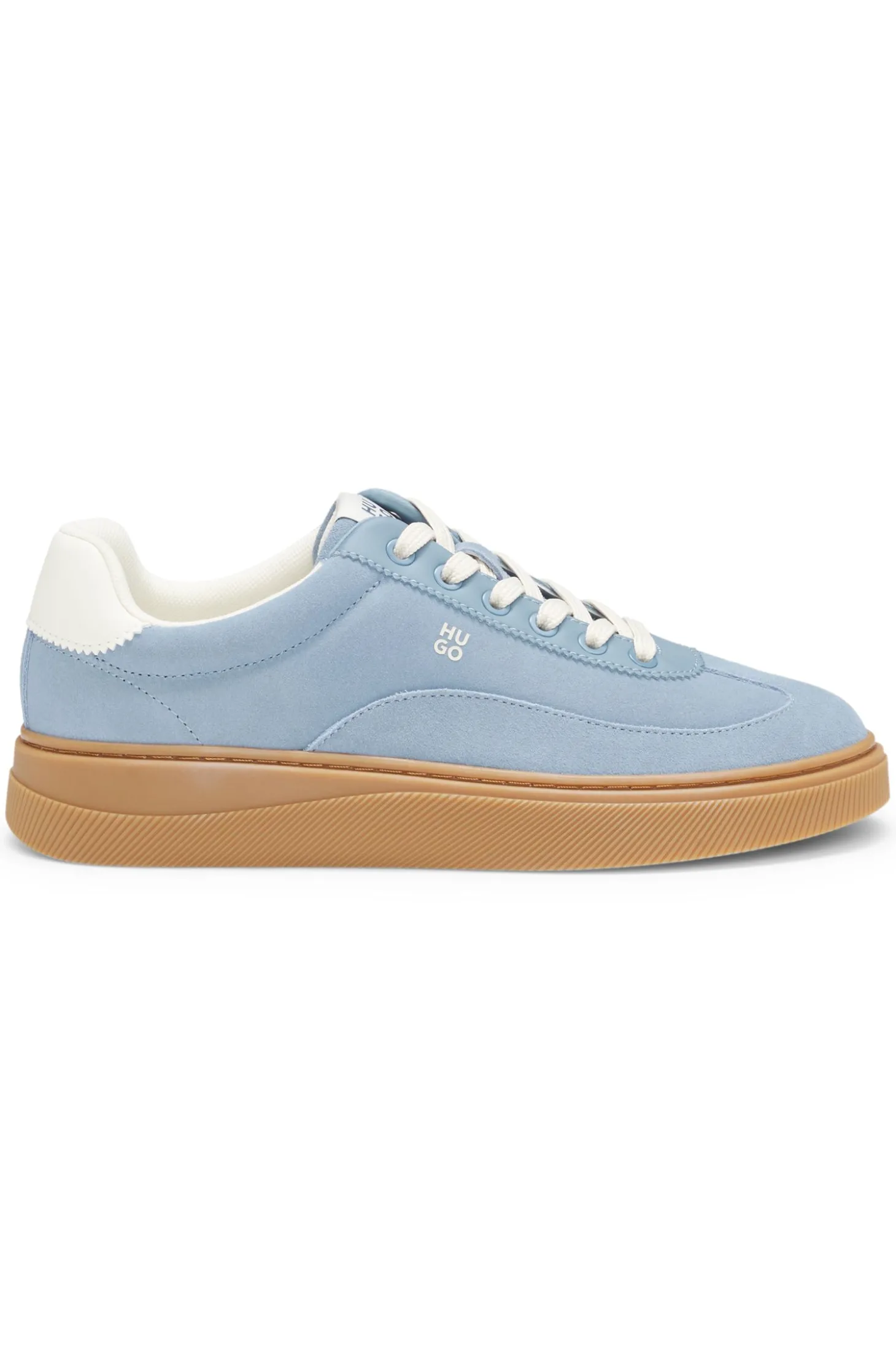Sneakers aus Veloursleder mit Stack-Logo
