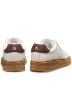 Sneakers aus Veloursleder und Canvas mit Logo-Details