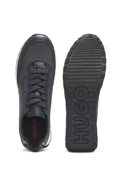 Sneakers im Laufschuh-Stil mit Zickzack-Detail