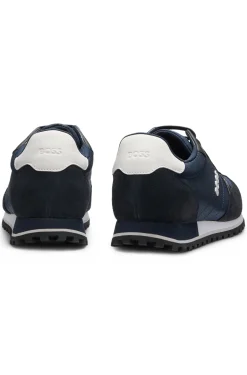 Sneakers mit Logo-Details und Details aus Kunstleder