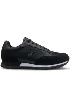 Sneakers mit Logo-Details und Details aus Kunstleder
