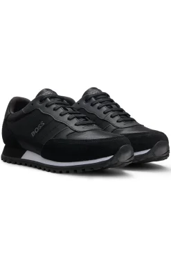 Sneakers mit Logo-Details und Details aus Kunstleder