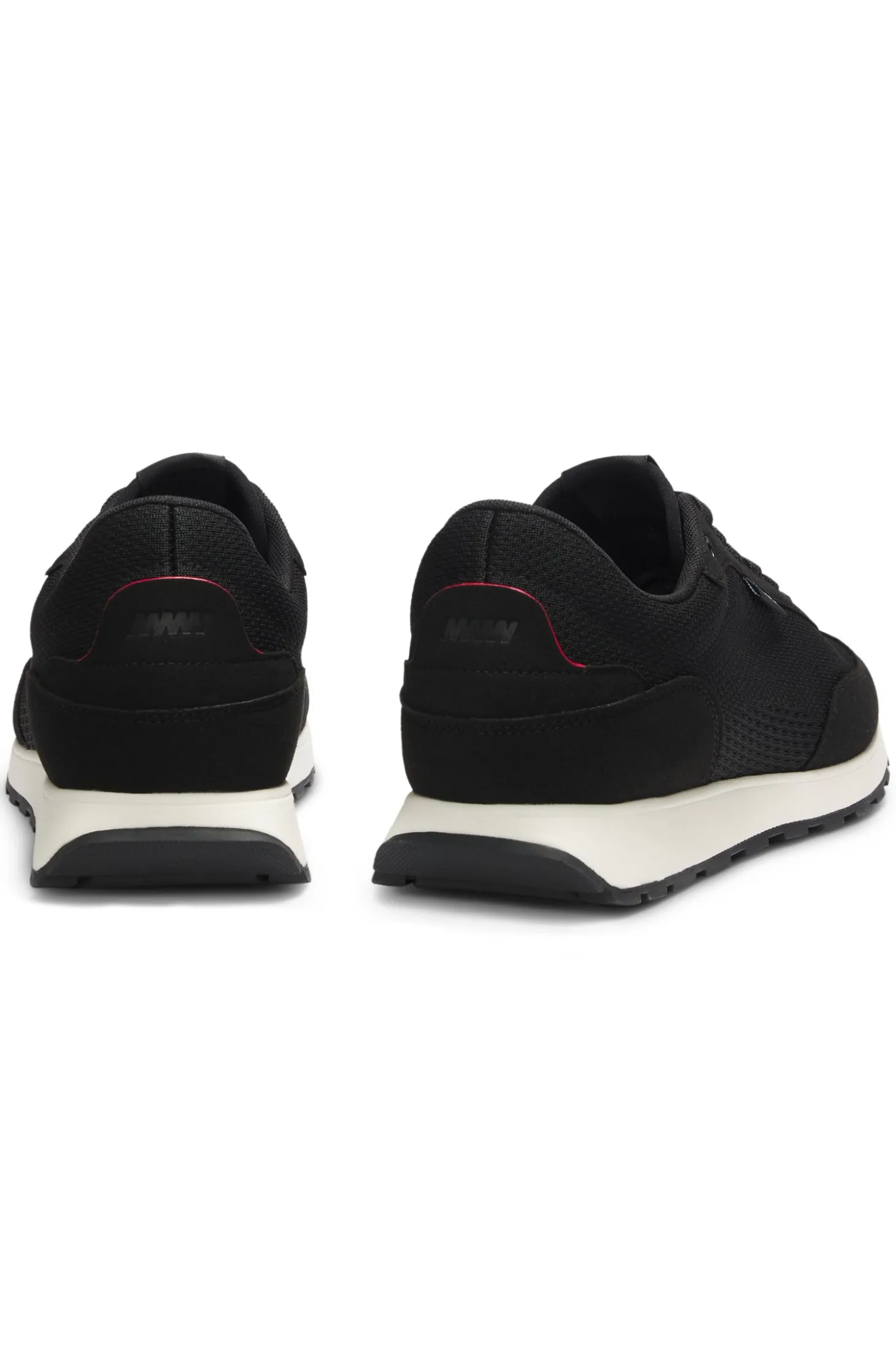 Sneakers mit Strick-Obermaterial und Logo-Fähnchen