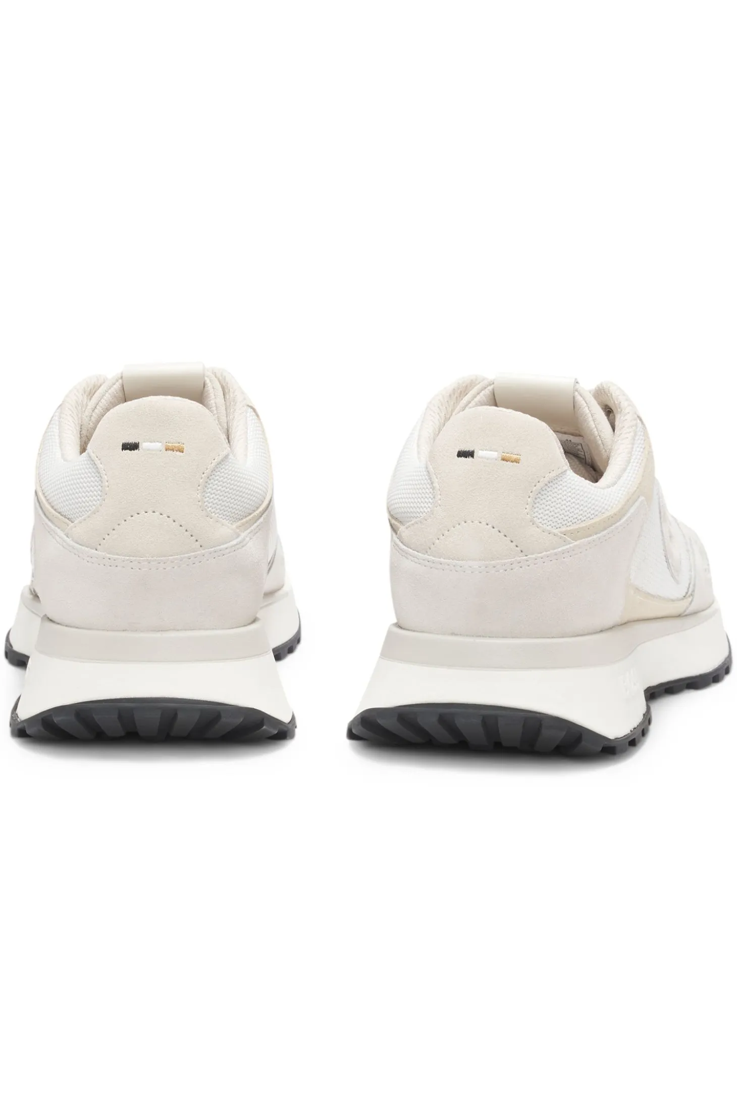 Sneakers mit Veloursleder-Details und Double-B-Monogramm