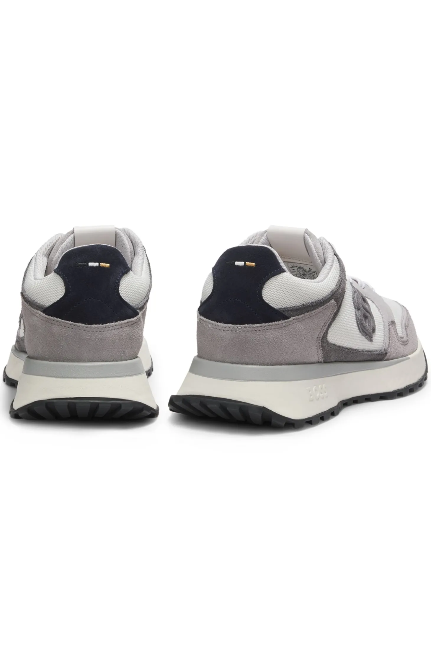 Sneakers mit Veloursleder-Details und Double-B-Monogramm