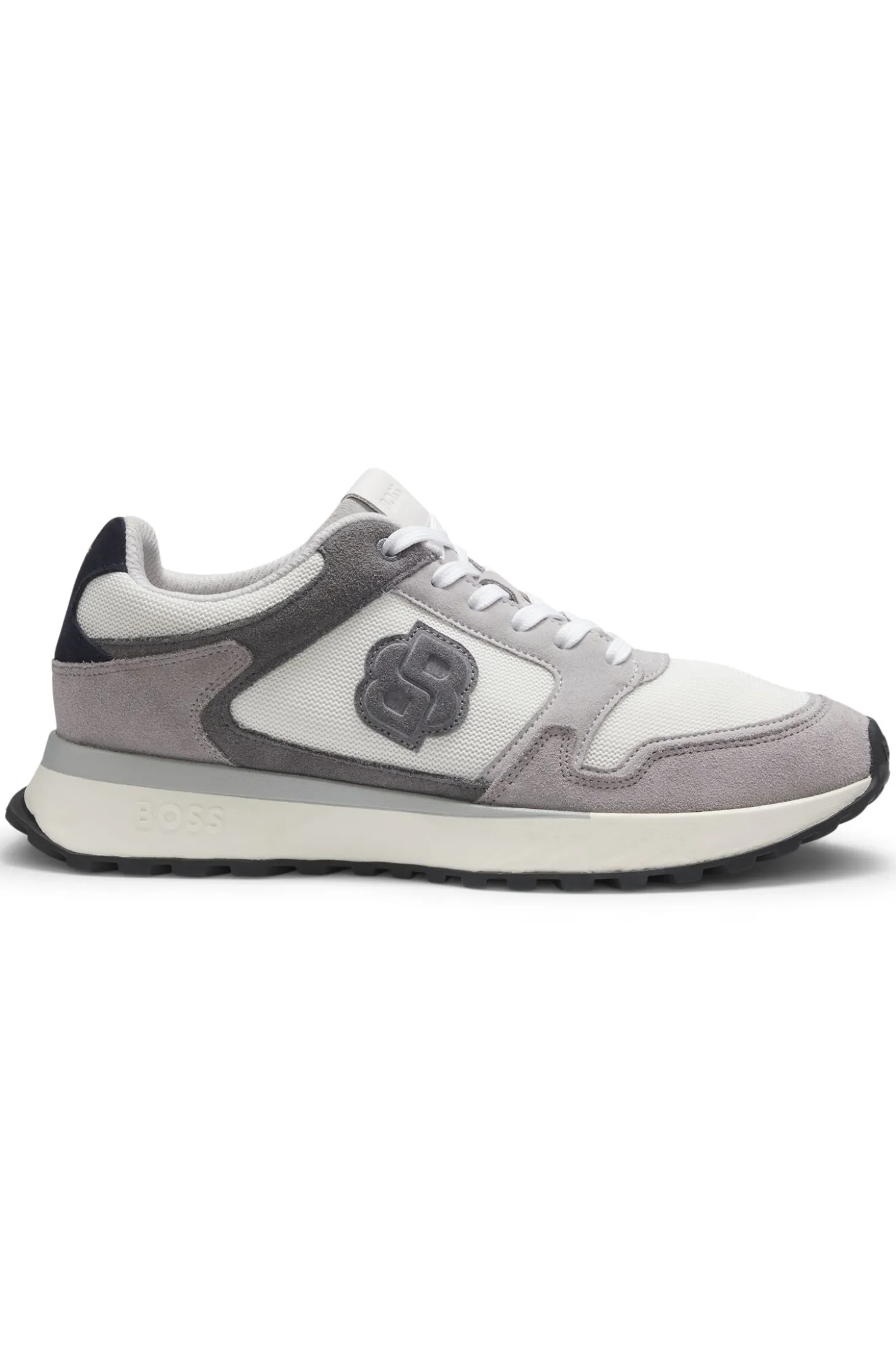Sneakers mit Veloursleder-Details und Double-B-Monogramm