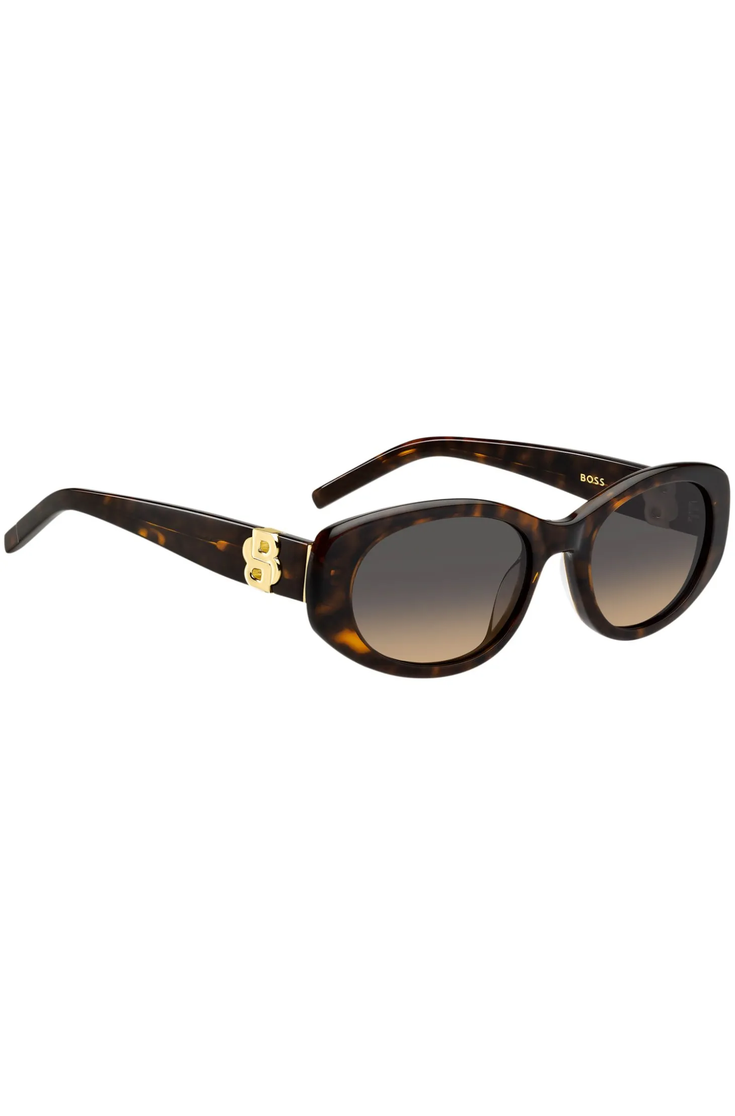 Sonnenbrille aus Acetat in Schildpatt-Optik mit Double-B-Monogramm