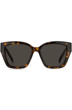 Sonnenbrille aus Acetat mit Havanna-Muster und Double-B-Monogramm