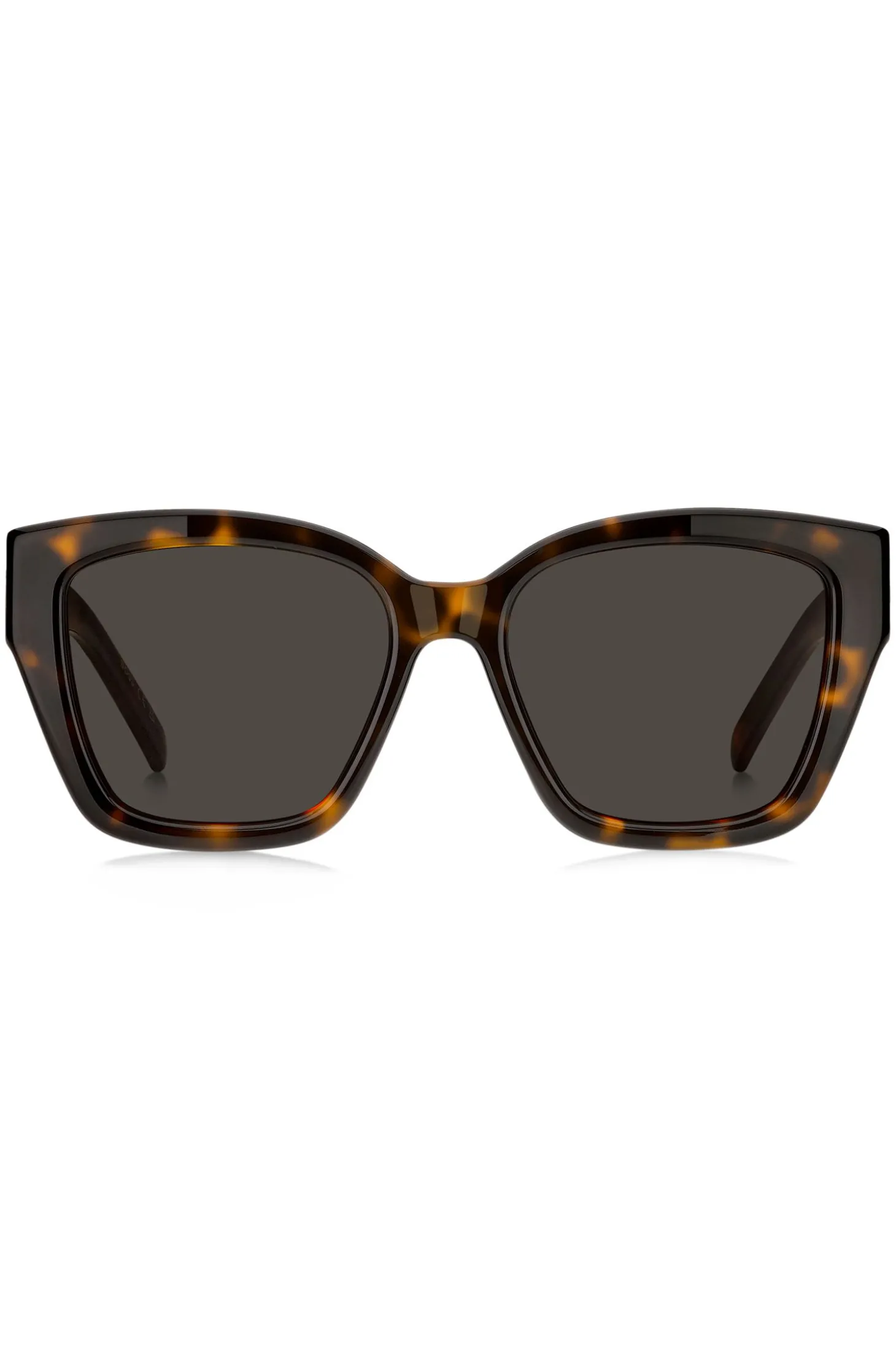 Sonnenbrille aus Acetat mit Havanna-Muster und Double-B-Monogramm