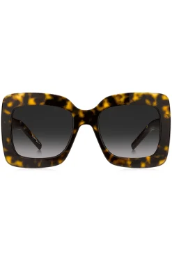 Sonnenbrille aus Acetat mit Havanna-Muster und charakteristischen Metalldetails
