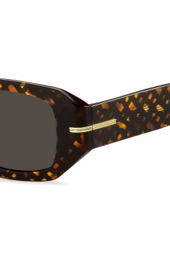 Sonnenbrille aus Acetat mit Monogramm-Muster