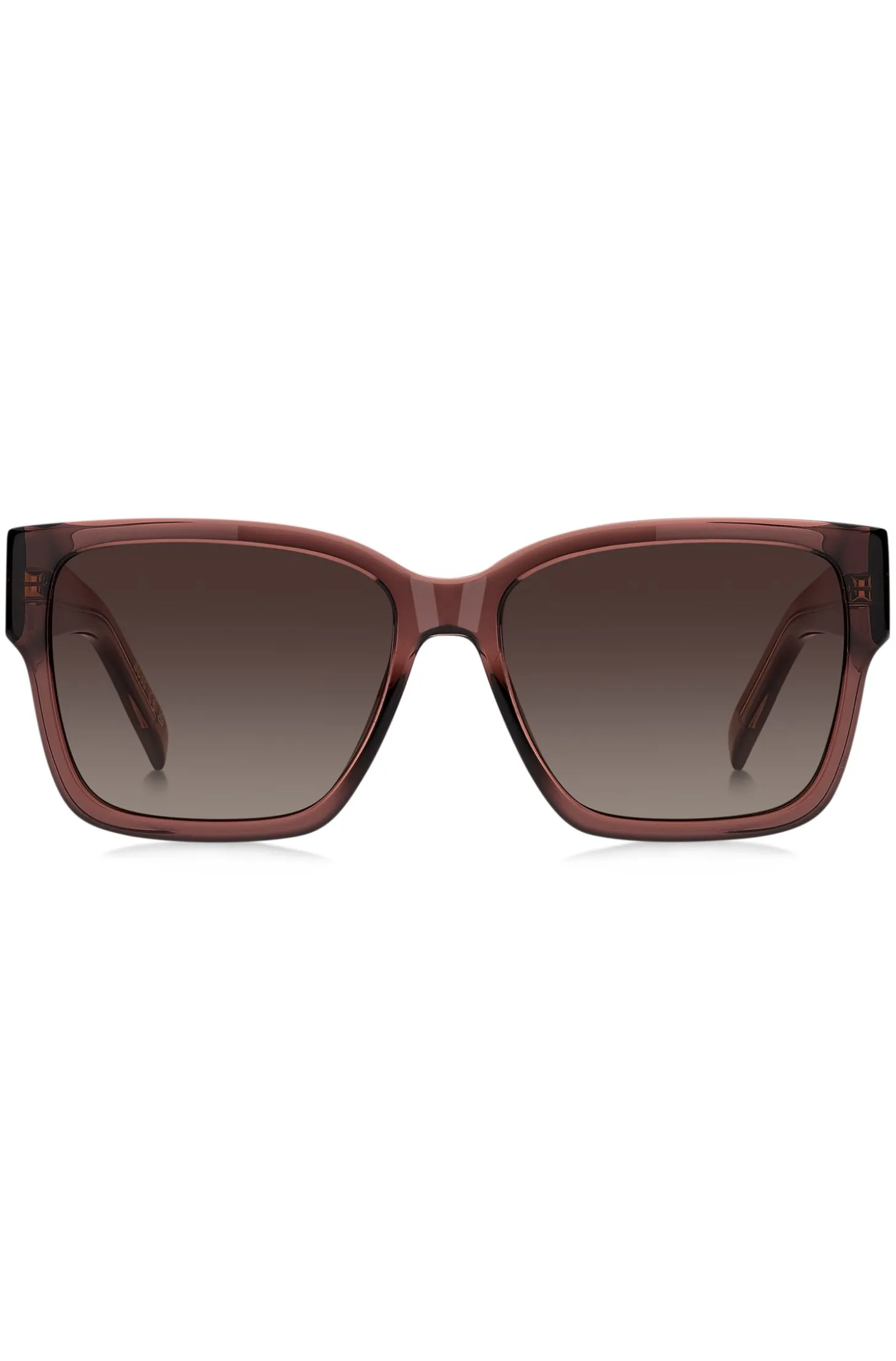 Sonnenbrille aus braunem Acetat mit Double-B-Monogramm