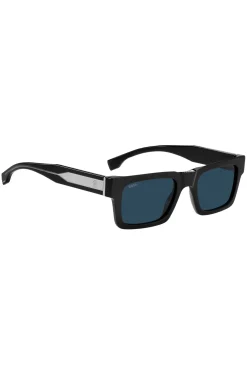 Sonnenbrille aus schwarzem Acetat mit Double-B-Monogramm