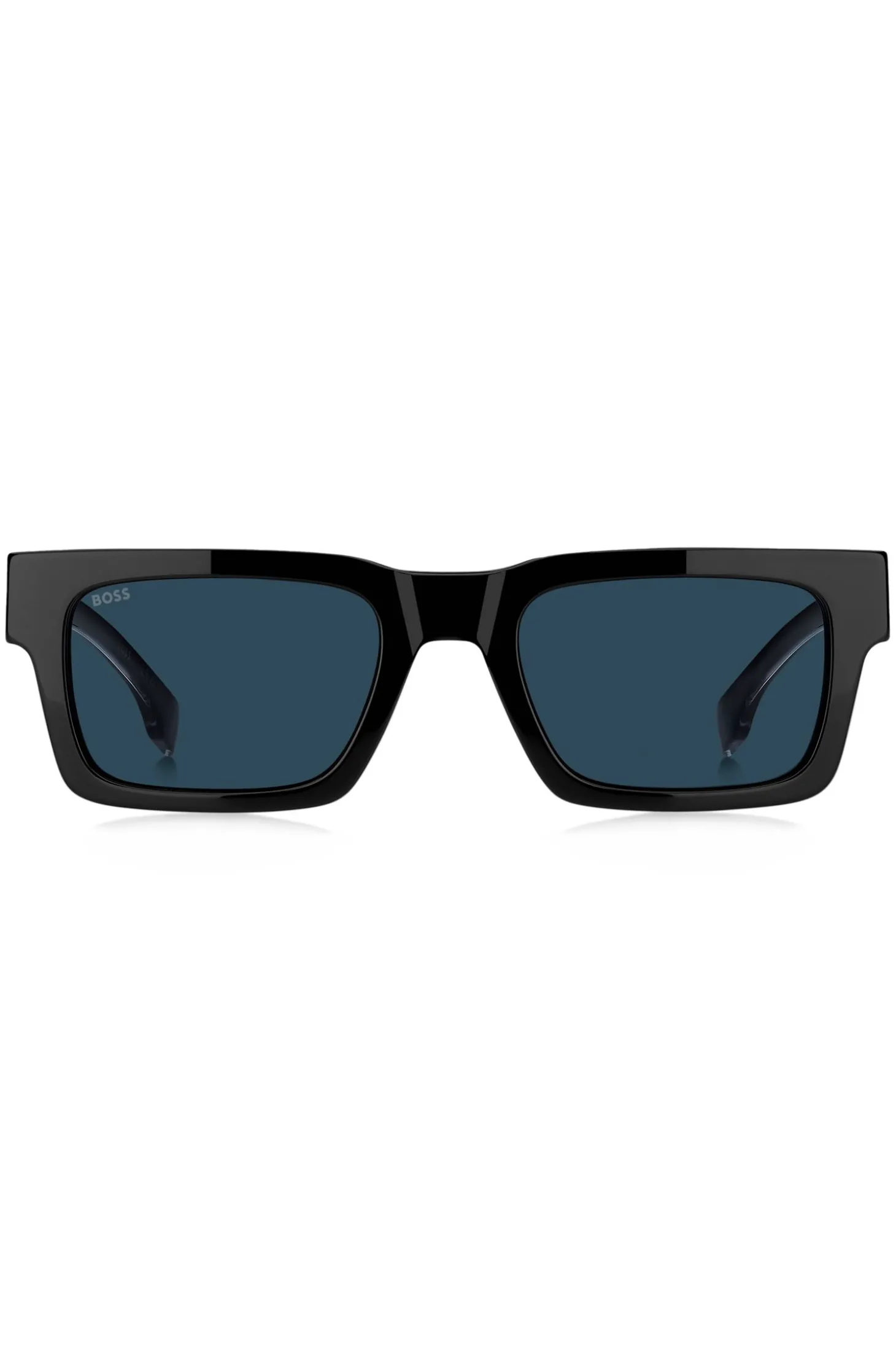 Sonnenbrille aus schwarzem Acetat mit Double-B-Monogramm