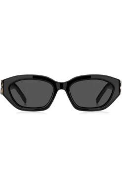 Sonnenbrille aus schwarzem Acetat mit Double-B-Monogramm