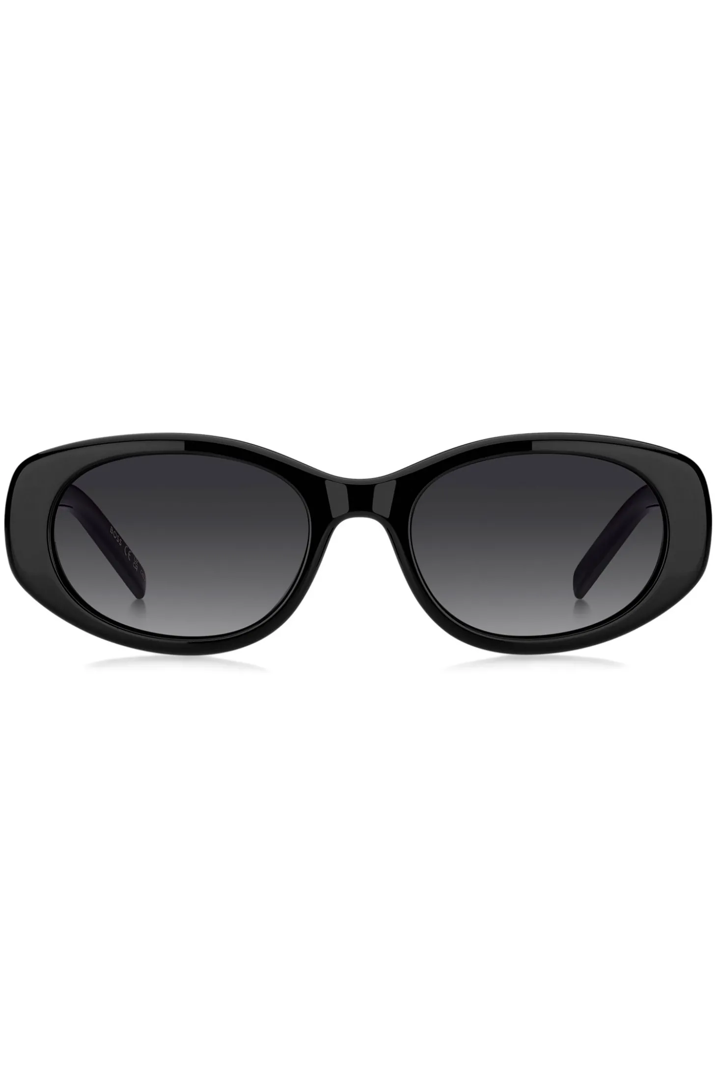 Sonnenbrille aus schwarzem Acetat mit Double-B-Monogramm