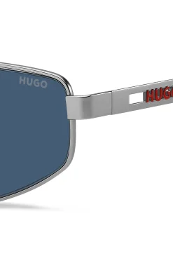 Sonnenbrille mit Doppelsteg und ausgestanztem Logo