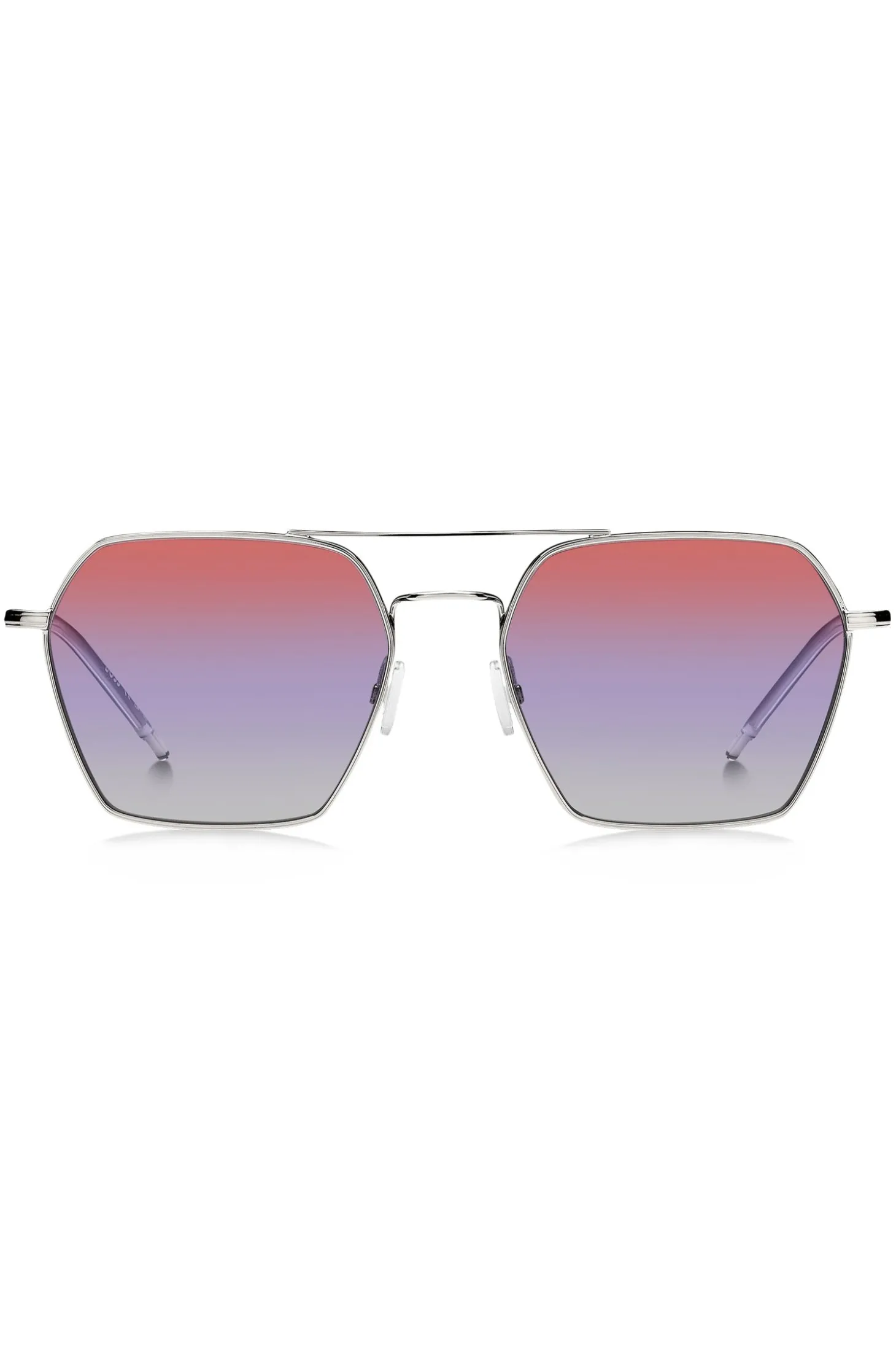 Sonnenbrille mit Doppelsteg und mehrfarbigen Gläsern