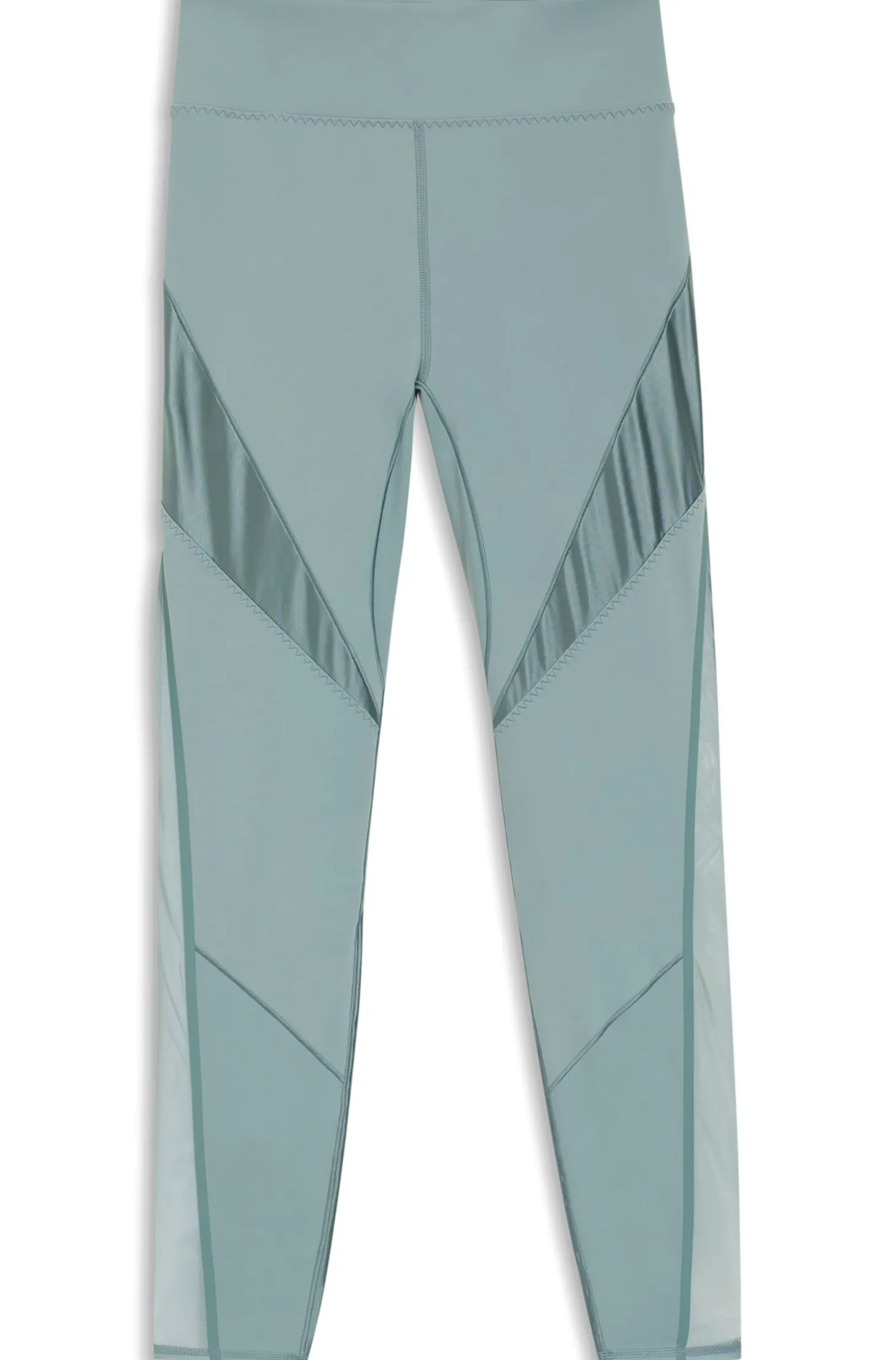 Sportive Leggings mit Mesh-Einsätzen