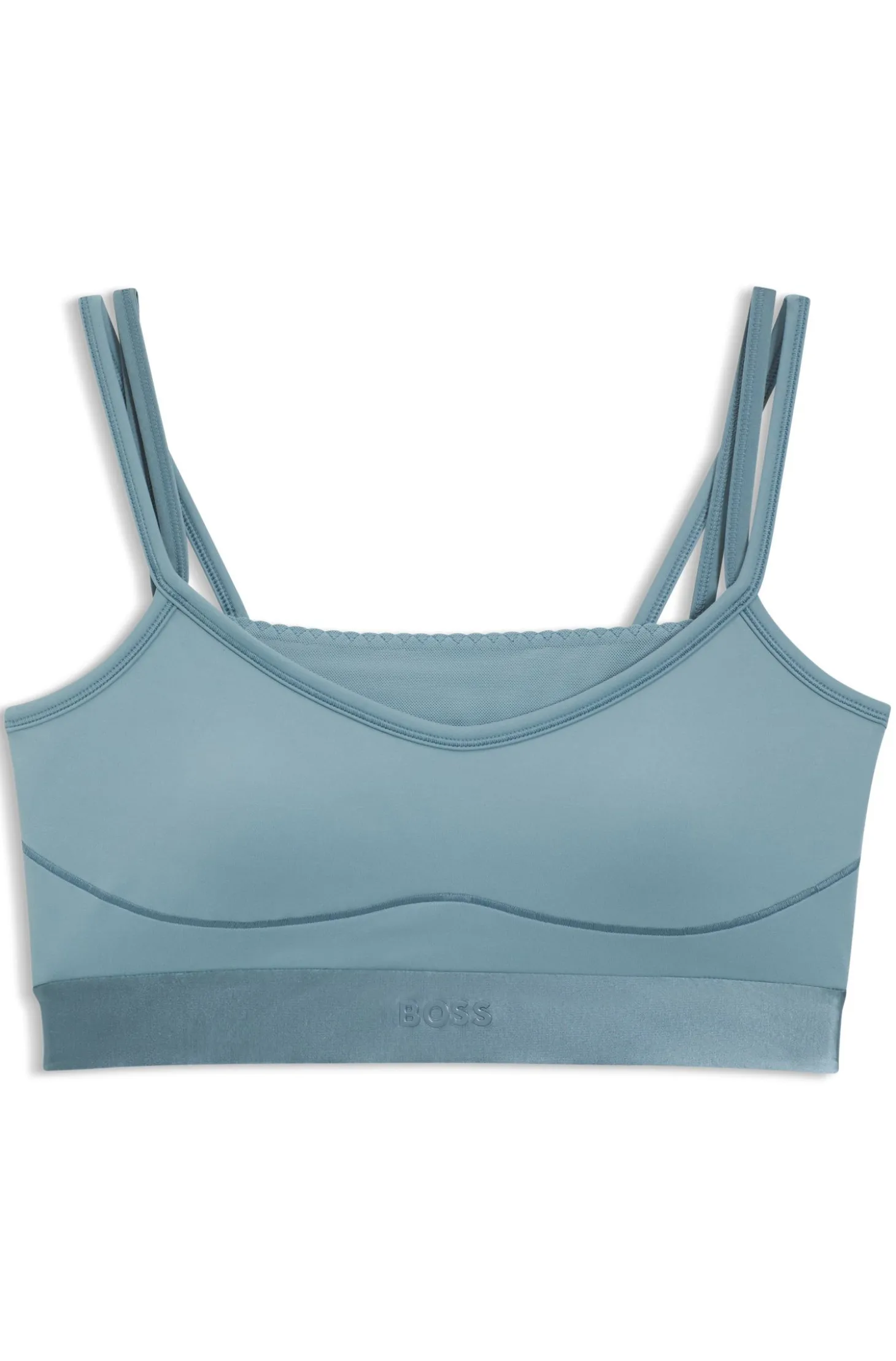 Sportives Top mit Mesh-Einsatz