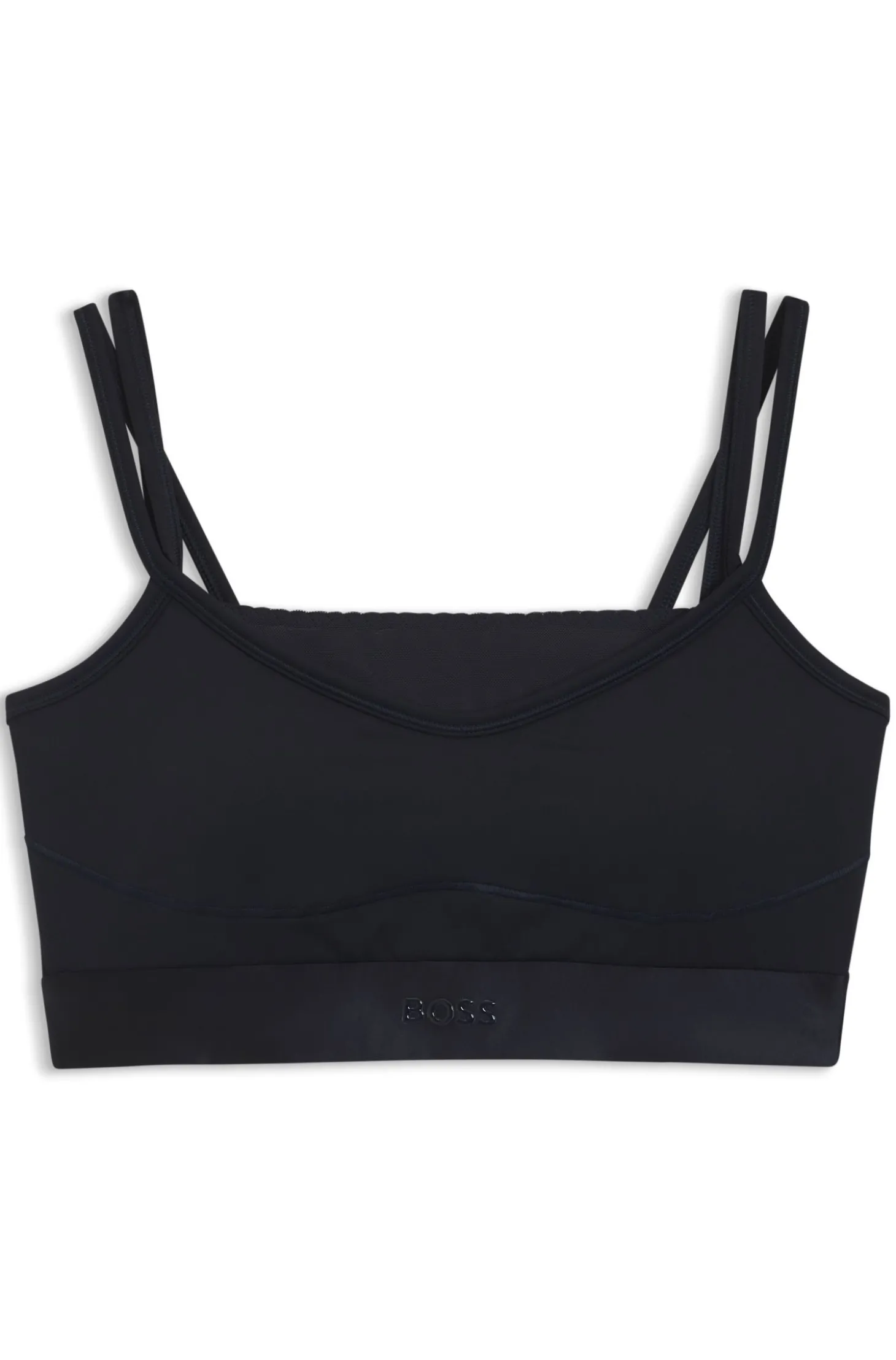 Sportives Top mit Mesh-Einsatz