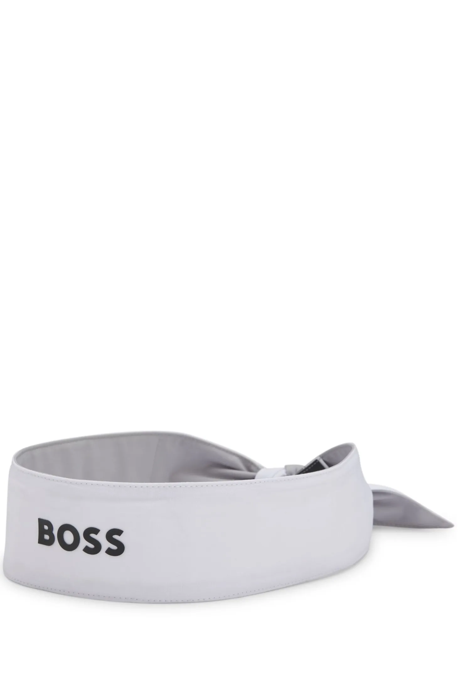 Sport-Stirnband aus Stretch-Twill mit Logo-Print