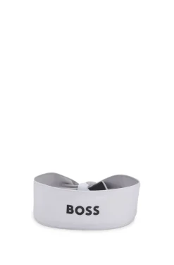 Sport-Stirnband aus Stretch-Twill mit Logo-Print