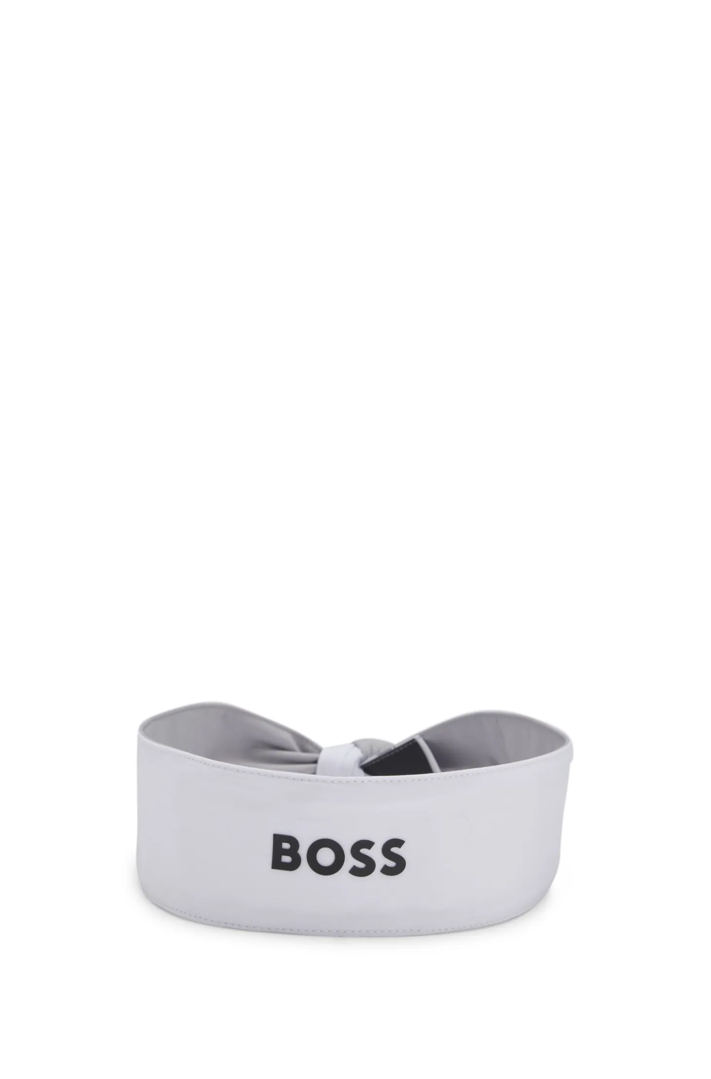 Sport-Stirnband aus Stretch-Twill mit Logo-Print